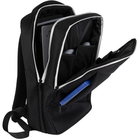 Mochila de transporte - KONIX Mythics - Titan - Consola PS5 y accesorios - Volumen 16 L - Blanco y negro