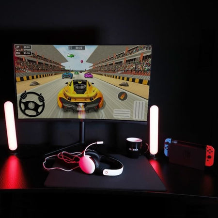 Cuffie da gioco - KONIX - Nexus cablate over-ear - Nintendo Switch 2 - Altoparlanti da 40 mm - Microfono - Jack da 3,5 mm - Bianco