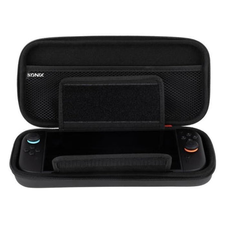 Custodia protettiva e di trasporto - KONIX - Console Nintendo Switch 2 - Rete porta accessori - 8 scomparti per giochi - Nero