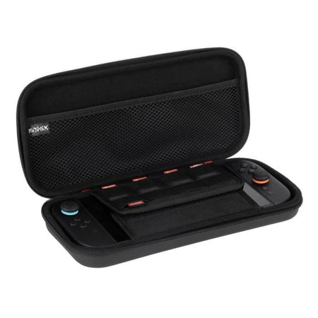 Custodia protettiva e di trasporto - KONIX - Console Nintendo Switch 2 - Rete porta accessori - 8 scomparti per giochi - Nero