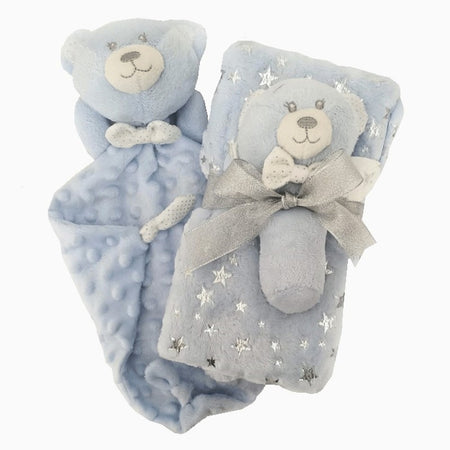 Regalo neonato con Plaid, Doudou e sonaglino Nazareno Gabrielli