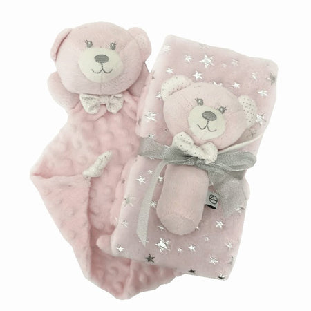 Regalo neonato con Plaid, Doudou e sonaglino Nazareno Gabrielli