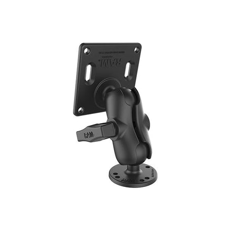 RAM Mounts RAM-101U-B-2461 kit di fissaggio (MOUNT WITH VESA - PLATE 75 MM SHORT - Warranty: 1188M)