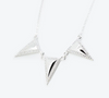 Anihma - COLLANA CON TRIANGOLI E PAVÉ - ARGENTO