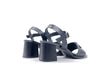 REPO Sandalo Donna Nero Con Tacco