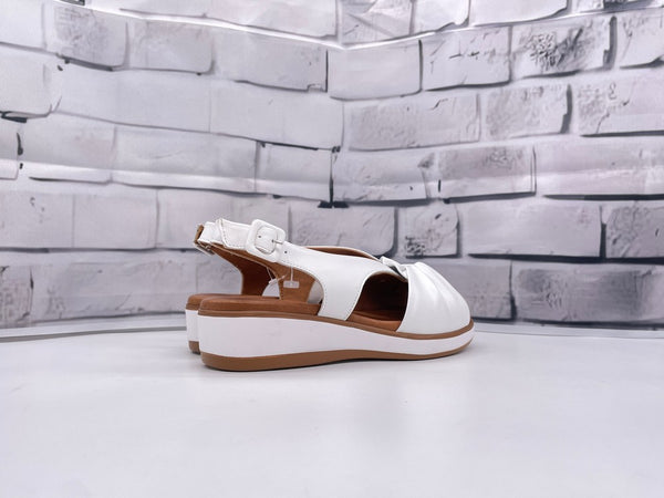 SUSIMODA Sandali donna nappa bianco bassi