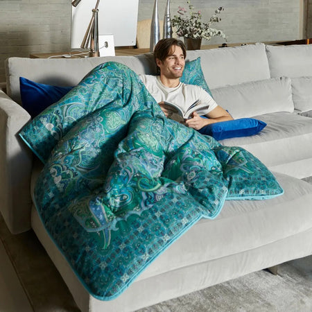 Scaldotto Mandarin ! Caleffi Plaid  in cotone - Eccellenza e Stile