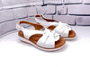SUSIMODA Sandali donna nappa bianco bassi