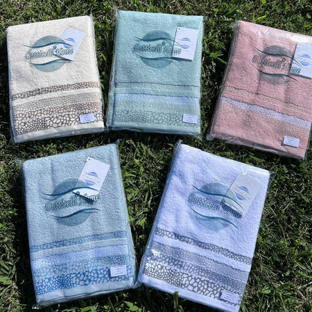 Set asciugamano bagno viso e ospite Botticelli Home Cubagua
