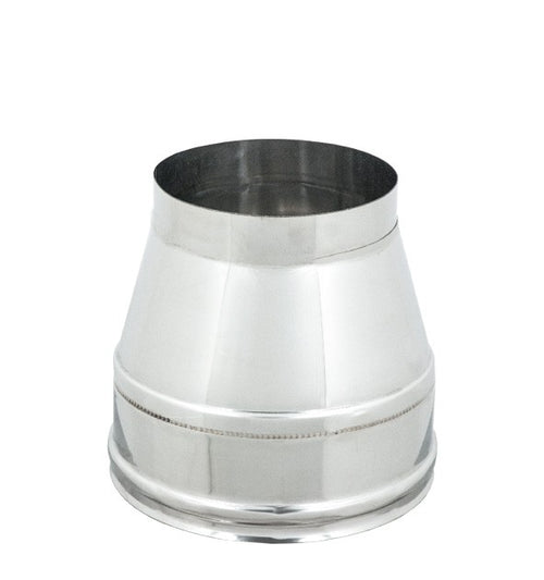 Fumaiolo terminale da 200-250mm conico inox doppia parete