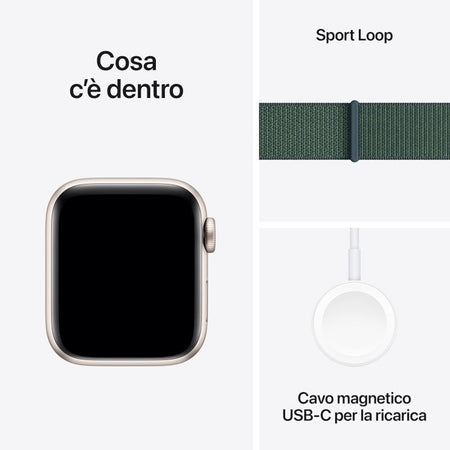 Apple watch se 44mm ac/starlight sl/lake green mxew3qc/a eu