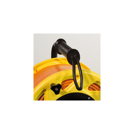 Cavo Patch Cat6A Plug RJ45 S/FTP LSZH con Avvolgicavo 60m Arancione