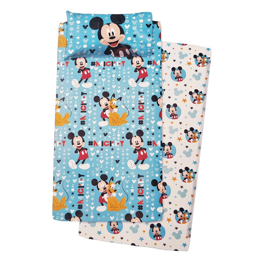 Completo letto singolo Mickey Mouse Star in cotone