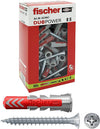 Fischer Duopower 8S tassello nylon con vite da 8mm - 10pz