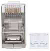 Confezione 50 Plug RJ45 STP per Cavo Rigido Flessibile Cat.6A STP