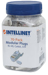Confezione 50 Plug RJ45 STP per Cavo Rigido Flessibile Cat.6A STP