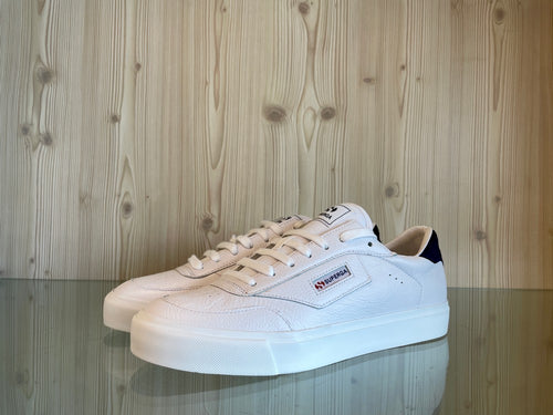 SUPERGA Sneakers Uomo Court Bianco Blu