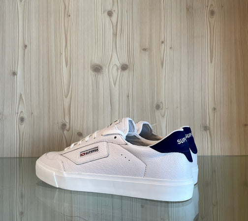 SUPERGA Sneakers Uomo Court Bianco Blu