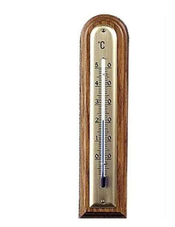 TERMOMETRO LEGNO NOCE ARROTONDATO - chiaro - mm.183x43 - FER 388504