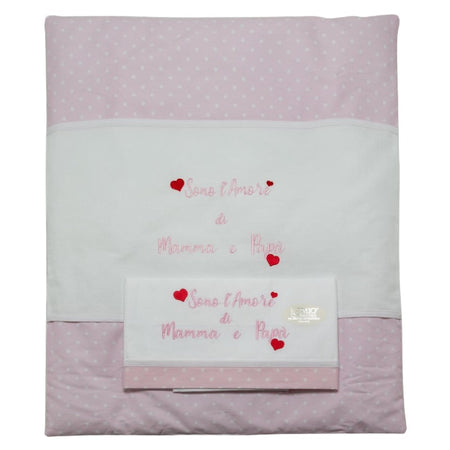 Copripiumino culla neonato Sono l'amore di mamma e papà