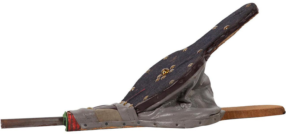 Biscottini Soffietto a mantice artigianale in legno, ferro e similpelle L43xPR15,5xH4,5 cm