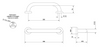 Maniglione lineare per bagno 30cm