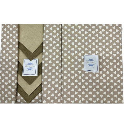 Tovaglia da tavolo con tovaglioli Cuori Botticelli Home