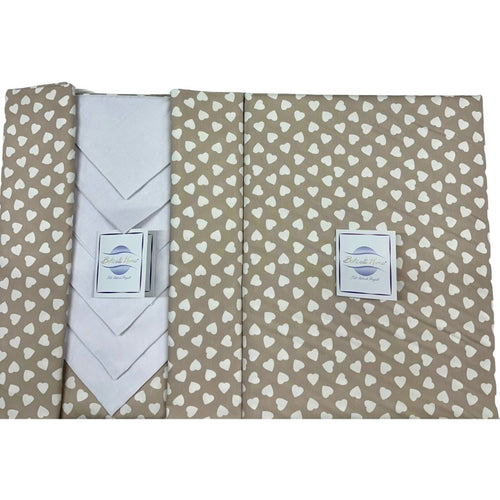 Tovaglia da tavolo con tovaglioli Cuori Botticelli Home