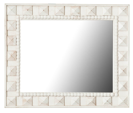 Biscottini Specchiera da appendere verticale/orizzontale L77xPR5xH93 cm finitura bianca anticata.