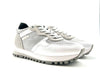 LIU JO WONDER 01 Sneakers donna silver white in suede e glitter