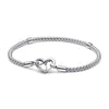 Pandora  - Bracciale Maglia Geometrica con Chiusura a Cuore