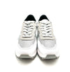 LIU JO WONDER 01 sneaker donna silver white in suede e glitter