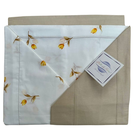 Lenzuola matrimoniali Botticelli Home Tulipano