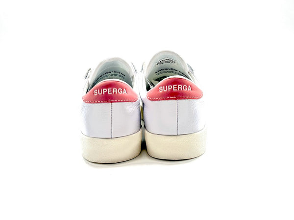 SUPERGA 2843 CLUB S COMFORT LEATHER Bianca rosa e avorio