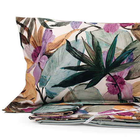 Lenzuola matrimoniali raso di cotone Svad Dondi Kailua