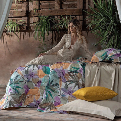 Trapuntino matrimoniale Kailua Svad Dondi in raso di cotone