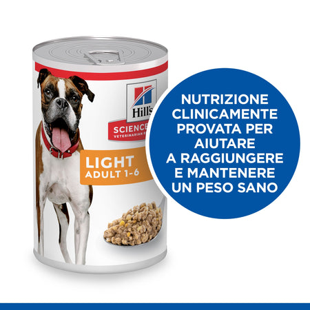 Hill's Light umido Cani Adulti pollo 370 gr