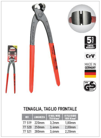 BenMan 250mm tenaglia pinza multiuso