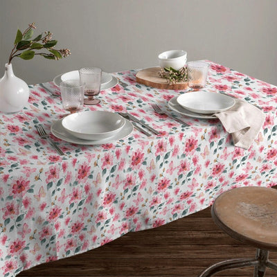 Tovaglia da tavolo Botticelli Home Fiori e farfalle