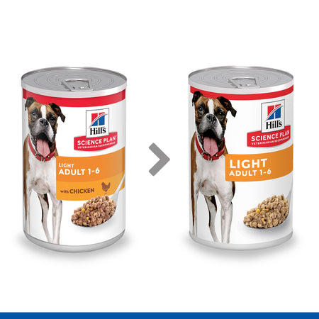 Hill's Light umido Cani Adulti pollo 370 gr