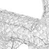 Renna Natalizia Luminosa 3D in Cristalli Acrilici 200 LED Bianco Freddo H. 90 cm