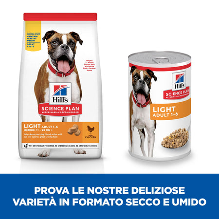 Hill's Light umido Cani Adulti pollo 370 gr