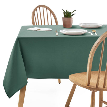 Tovaglia in cotone tinta unita per tavolo di Natale 140 x 240 cm