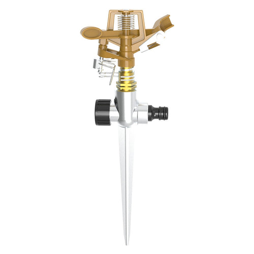Irrigatore metallico con puntale a settore variabile per irrigazione e giardinaggio da 1/2