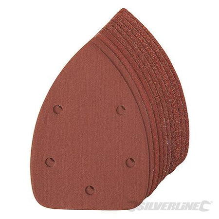 Fogli per levigatura a delta con fissaggio strappo in ossido di alluminio 140mm Silverline