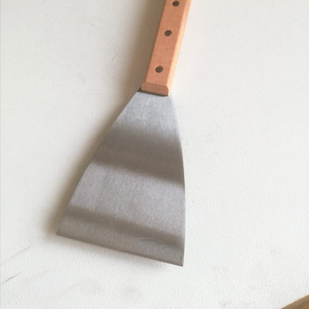 BenMan spatola raschietto da 10cm con manico legno prolungato