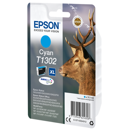 EPSON CART INK CIANO PER SO B42WD/WF PRO 7015, SERIE XL CERVO