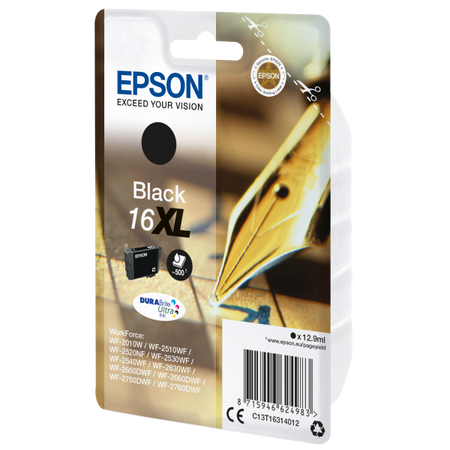 EPSON CART INK XL NERO PER WF-2510WF, WF-2520NF, WF-2530WF WF-2540WF SERIE 16XL PENNA E CRUCIVERBA