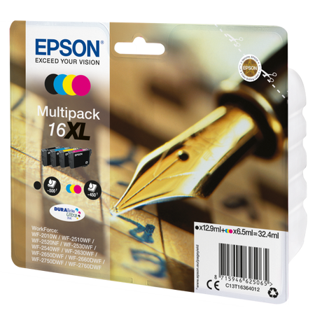 EPSON MULTIPACK XL PER WF-2510WF, WF-2520NF, WF-2530WF WF-2540WF SERIE 16 PENNA E CRUCIVERBA