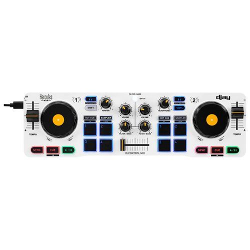Controller disc jockey djcontrol mix bluetooth white 4780955